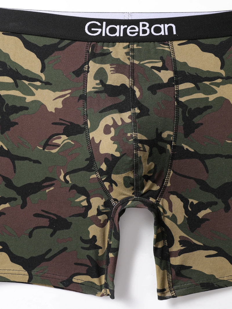 5pcs Set Mid-Long Cotton Boxer Shorts Men Underwear Male Underpants for Men Homme Boxershorts Slips Soft Panties Brand Briefs