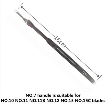20-100pcs NO.10-15C Carbon Steel Carving Metal Scalpel Blades Handle DIY Cutting Repair Animal Surgical Knife Tool Box Non Slip