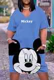 Disney-elegantes vestidos longos femininos, roupas de mulher, chique grande, verão, plus size, 2024