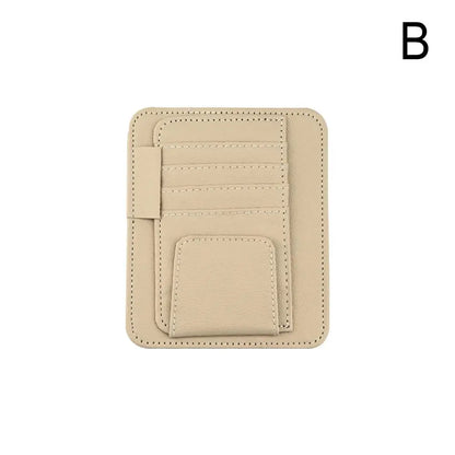 Visor Storage Multi-Pocket Car Sun Visor Document Storage Multi-functional Pen Card Glasses Clip Holder Organizer Interior Acces