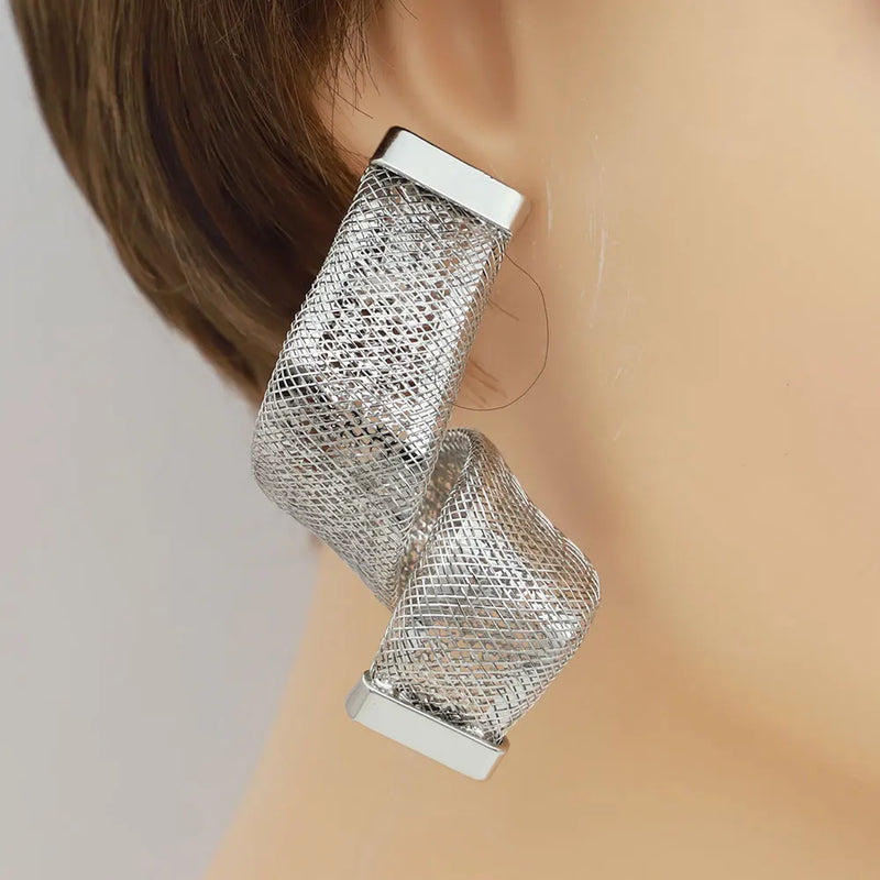 Women's Jewelry Sets Gold Plated Sprial Necklaces Simple Earrings Italian Fashion Rings Bracelets Wedding Accessories