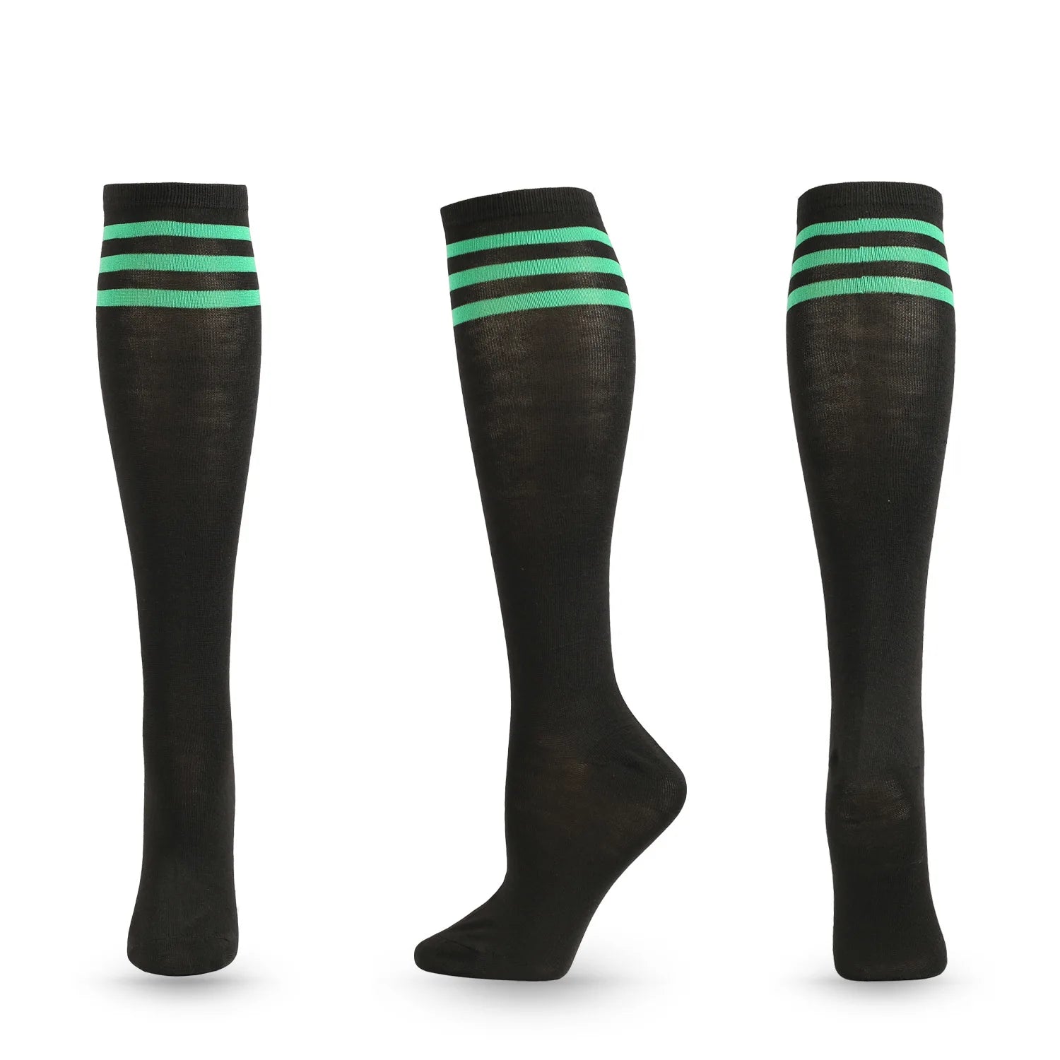 Unisex Compression Socks Football Socks Non-slip Long Tube Knee High Stockings Socks Striped Soccer Socks Running Sports Socks