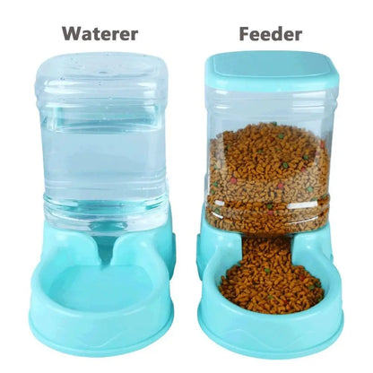 Alimentador automático para mascotas de 3,8 l, de material PP, para gatos y perros, dispensador de comida grande.