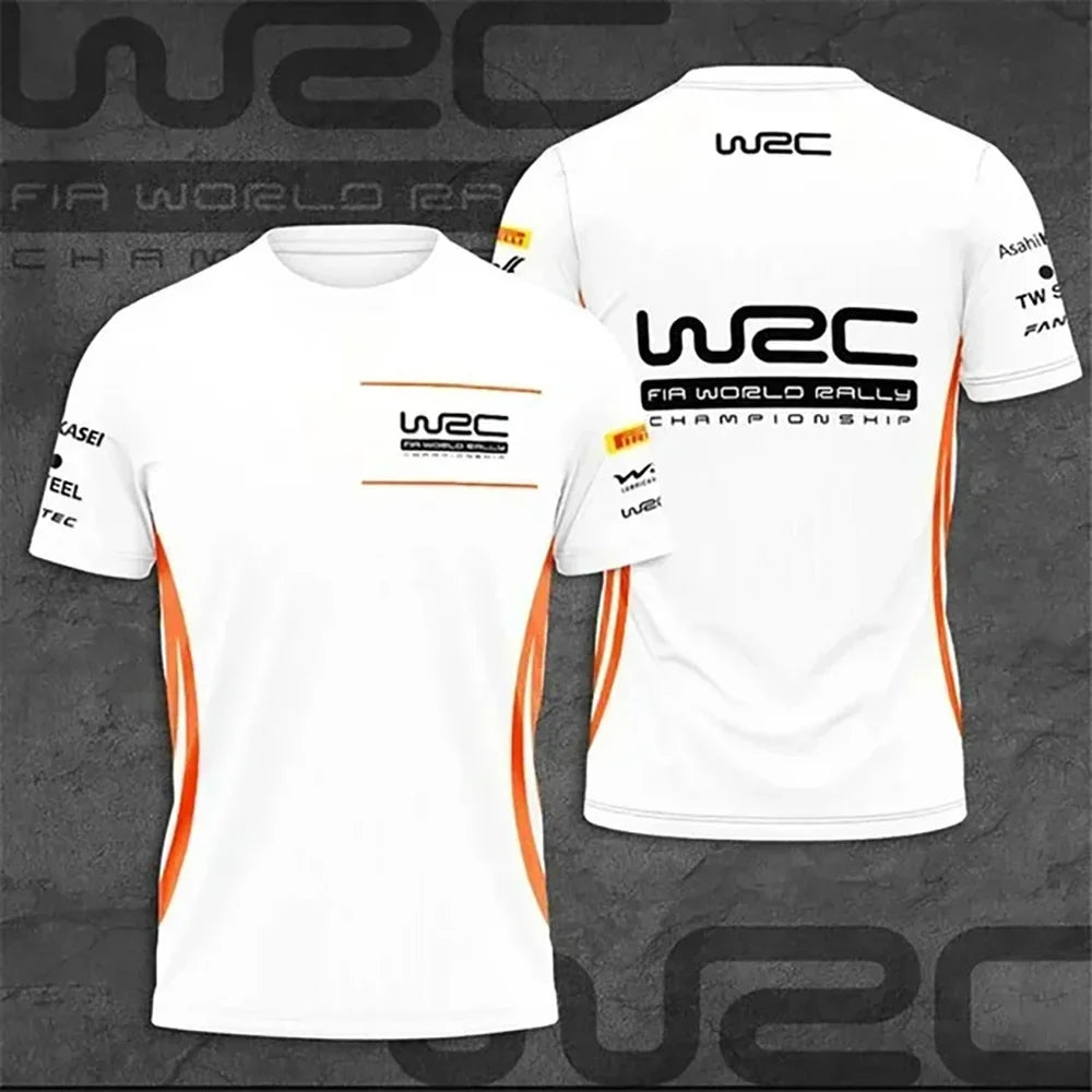 2025 New Fashion Trends Rally Fans Jersey 3D Printed Quick-drying Breathable Sports Men's Plu-size Round Neck T-shirt