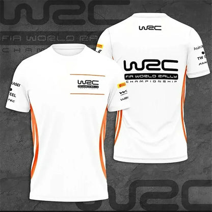 2025 New Fashion Trends Rally Fans Jersey 3D Printed Quick-drying Breathable Sports Men's Plu-size Round Neck T-shirt