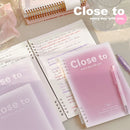 A5/B5 Binder Loose-Leaf Notebook 60 Sheets Lined Book for Students Writing Kawaii Simple Stationery School Supplies