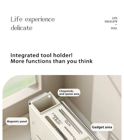 Kitchen Knife Rack Wall-mount Cutting Board Storage Racks Household Multifunctional Countertop Chopping Board Storage Rack