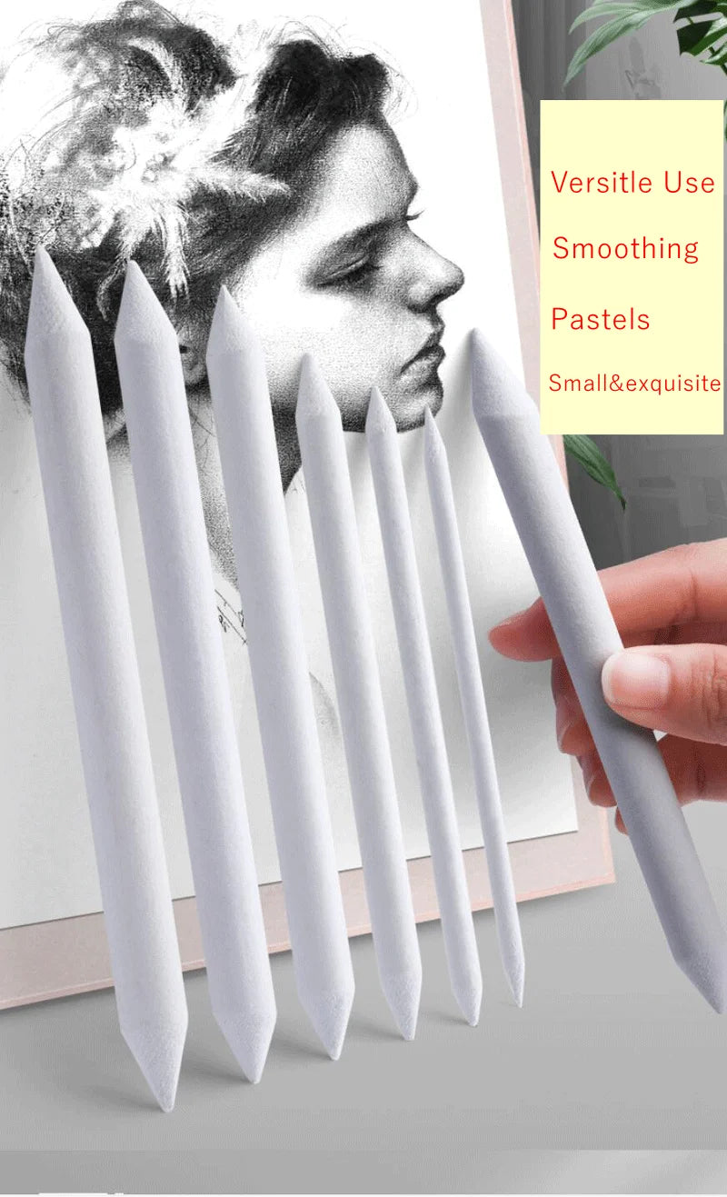 Blending Stumps and Tortillions Paper Art Blenders Sandpaper Pencil Sharpener Pointer for Artist Charcoal Sketch Drawing Tools