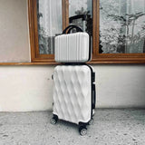 Luggage Set of 2 Pieces, Carry-On Luggage Bag 20inch Portable Small Suitcase Set 14inch Handbag Trolley Case with Universal Wheels Lightweight Travel Gift Code Lock Suitcase
