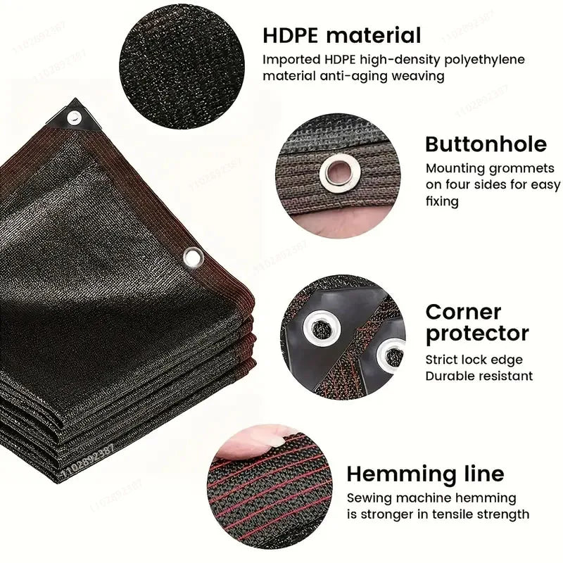 Garden sunshade net, UV protection, outdoor pergola, sunshade, swimming pool sunshade, plant canopy