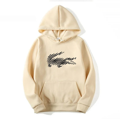 Men's and Women's Hoodie Sweatshirt Fashion Print Black Gray Pink Hooded Hip Hop Wool Hoodie Men's Brand Hoodie Street Clothing