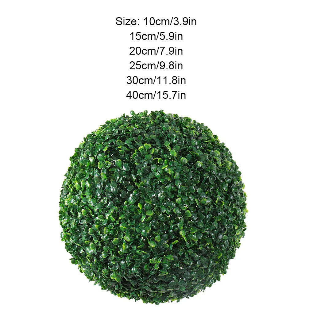 Bola de planta artificial ecológica de aspecto realista y larga duración. Ideal para interiores y exteriores.