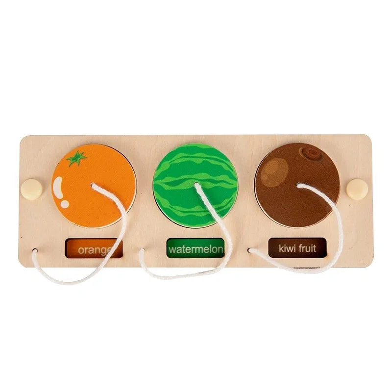 DIY Montessori  Busy Board Material Accessories Rainbow Card Water Pipe Aid Early Education Learning Skill Toy Wooden Toys Gifts