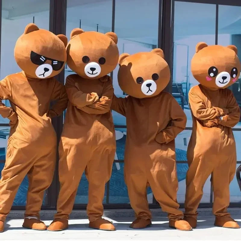 Brown Bear Mascot Costume Cartoon Characters Animal Carnival Activities Cosplay Identity V Cosplay