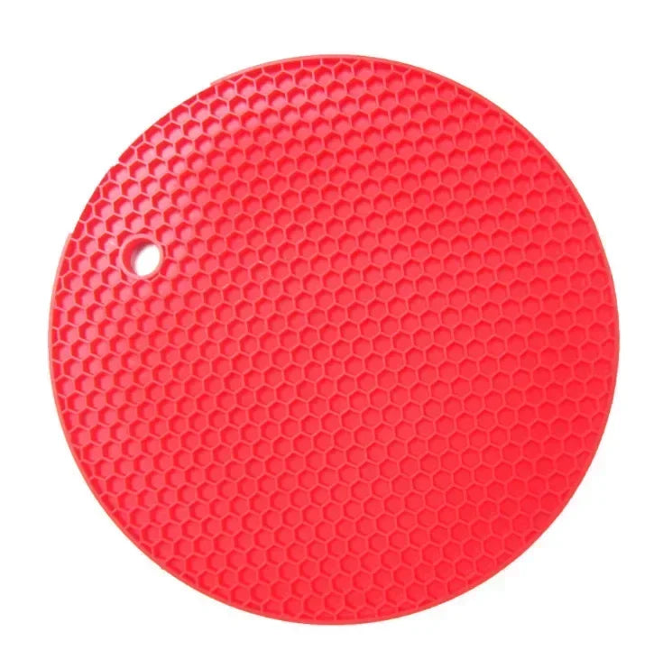 xgnvpy Silicone Mat Coaster Food Grade Non-slip Placemat Table Protection Kitchen Accessory Gadget Round Cup Mat