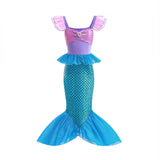 Children's Mermaid Cosplay Costume Girls' Role Play Costume Carnival Halloween Birthday Party Costume Summer Princess Dress
