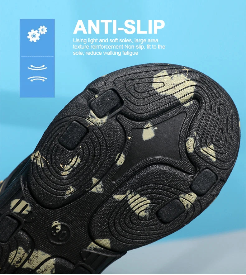 Kids Boys Trendy Camouflage Platform Strap Sandals Lightweight Soft Sole Non-slip Girls Children For Summer Outdoor Beach Shoe