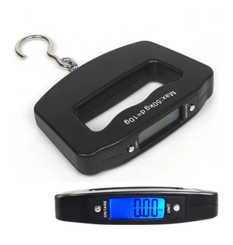50kg/10g Travel Luggage Scale Portable Handheld Electronic Scale with Hook Gram Scale Express Delivery Fishing Handheld Scale