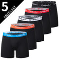 4/5 /10 Pcs Fashionable Men's Long Underwear Casual Boyshort Youth Sports Shorts Comfortable Breathable Stretch Shorts Underwear