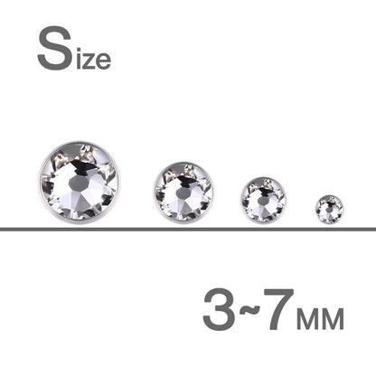 Piercing microdermal Medusa de titanio con cristal dérmico, superficie superior, 1,6 mm, 14 g, 3, 4, 5 y 7 mm, color de joya a elegir, 1 unidad