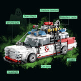 Mini Ghost Racing Car Building Blocks 562PCS MOC Model Car Bricks DIY Assembly Toy Kids Adults Halloween Christmas Birthday Gift