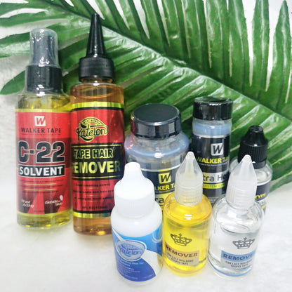 4oz 118ml c22 walker tape ultra hold sistema de cabelo adesivo & solvente peruca cola removedor para perucas de renda fechamento peruca