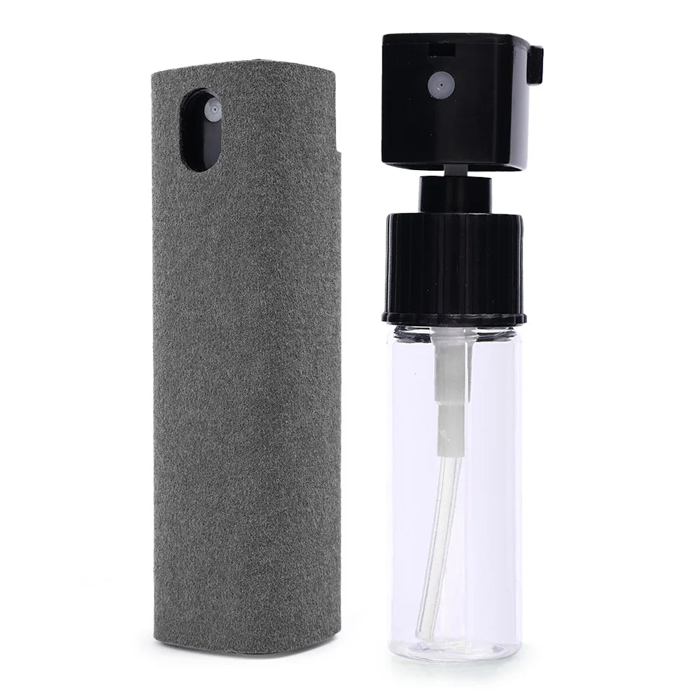 Microfiber Cloth Screen Cleaner Touchscreen Mist Cleaner All in One Spray Bottle Wipe Cleaner Fingerprint-Proof Cleaning Tool