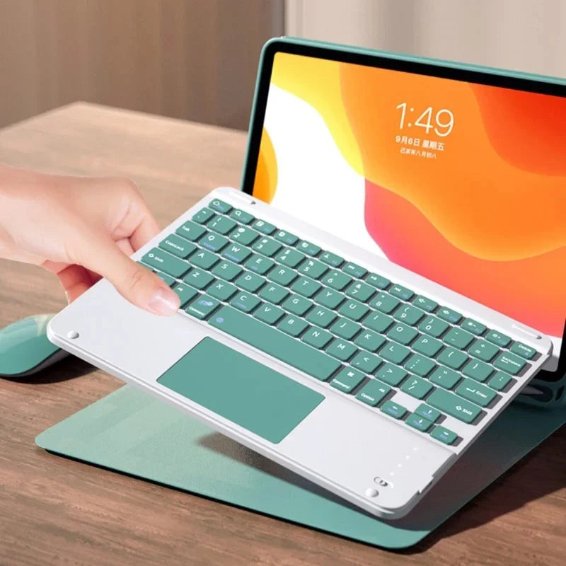 For iPad 5th Gen 2017 6th Gen 2018 9.7inch Case, Bluetooth keyboard case for iPad Air 1st 2nd Pro 9.7inch