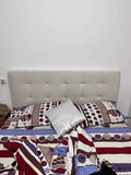 Backrest Soft Bag Bed Headboards for Hotel Headboards American Flannel Cloth Skin-Friendly Light Luxury Household Bed Headboards