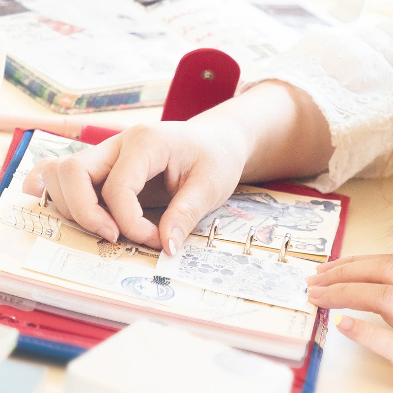 Mini Pocket Printer 5 Rolls Of Self-Adhesive Paper Portable Thermal Printer For Printer Suitable For Home Office Study And Work