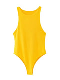 Mono corto monocromático ajustado para mujer, estilo chic de club, sexy e informal, verde y ajustado, en ocho colores, para verano. 