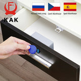 KAK Electronic Lock Locker RFID Cabinet Lock Invisible Sensor Lock Hidden Drawer Locks Keyless Child Safety Lock Door Hardware