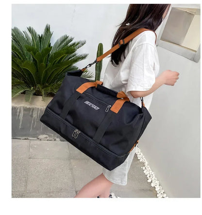Bolsa de gimnasio de viaje, equipaje de corta distancia, bolsas de fitness portátiles, bandolera, bolso de pecho, bolso de mano, bolso de mano, bolso de fin de semana