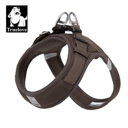 Truelove Pet harness For small and medium Dog Breathable Nylon Mesh Outdoor Training Adjustable Chest Heavy Duty TLH3013