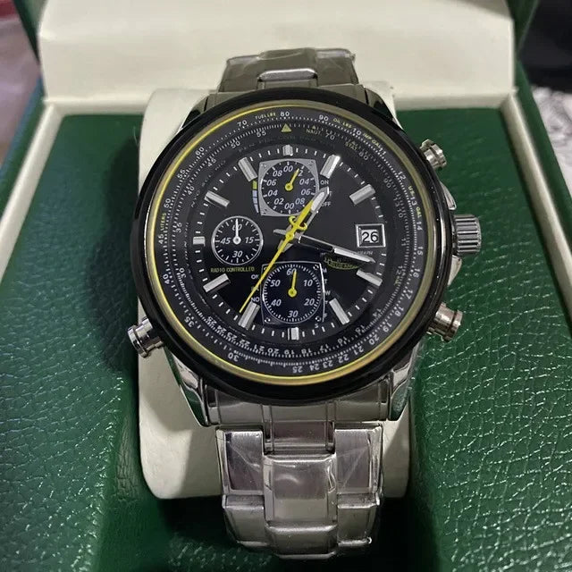CITIZEN Men Watches Luxury Trend Quartz Calendar Waterproof Multi Function Fancy Round Watch Stainless Automatic Watch