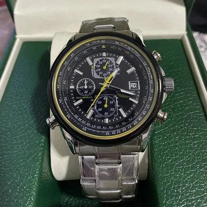CITIZEN Men Watches Luxury Trend Quartz Calendar Waterproof Multi Function Fancy Round Watch Stainless Automatic Watch