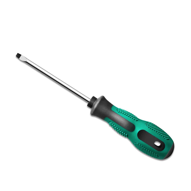 Destornillador de cabeza cruzada Phillips ranurado magnético, cabezal de lote de longitud completa, 150-300mm, Mango antideslizante de acero PP, herramientas de reparación manual