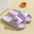 Summer Children Slippers Indoor Cute Bear Print Anti-Slip Soft Sole Exquisite Parent-Child Shoes Home Comfy Leisure Shoes