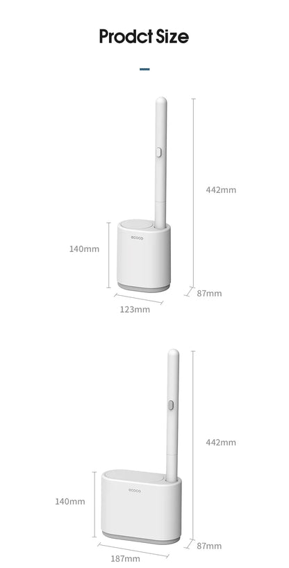IZEFS Disposable Toilet Brush With Cleaning Liquid Wall-Mounted Cleaning Tool For Bathroom Replacement Brush Head Wc Accessories