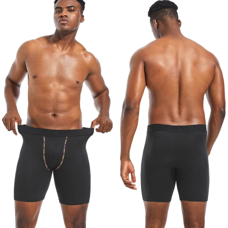 long Men's panties Sports Leggings boxershorts mens polyester underwear man boxers shorts Quick-drying boxer for men underpants