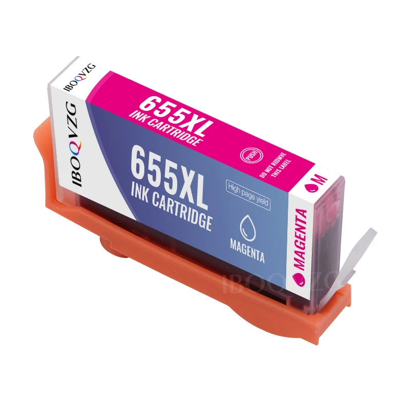 IBOQVZG 655XL New Ink Cartridge For HP 655XL Compatible For HP655  Deskjet Ink Advantage 3525 4615 4625 5525 6525 Printer