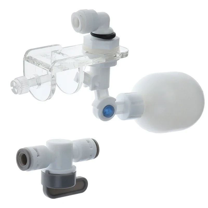 Auto Aquarium Water Changer Kit Power-Free Fish Tank Float Ball Valve Type Auto Water Filler Water Level Controller 1/4 Inch