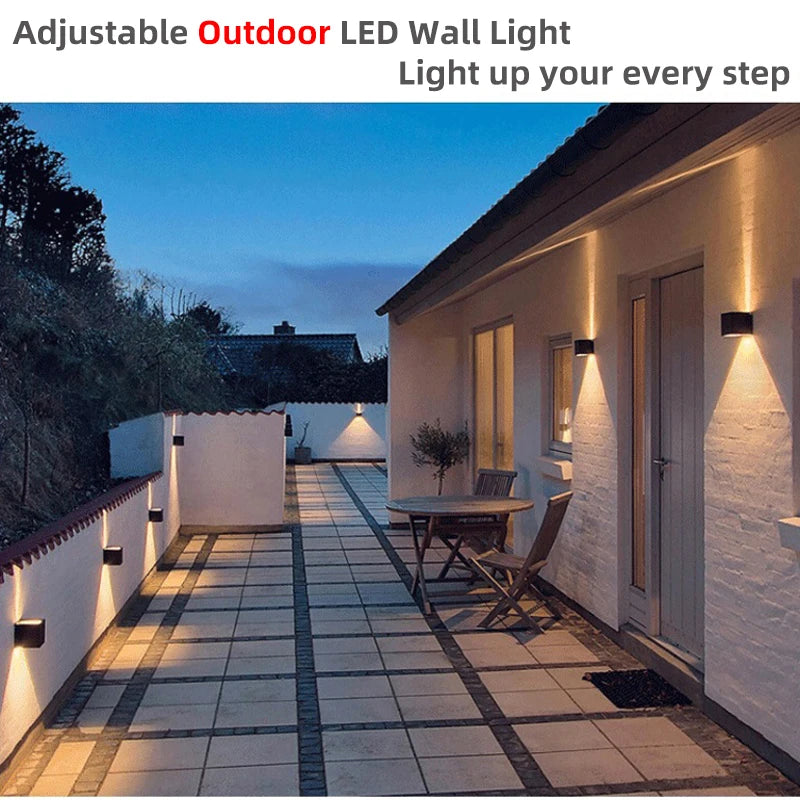 LED Wall Lamp Outdoor Waterproof IP65 Interior Wall Light Porch Garden Lights Living Room Street Corridor Stairs Lighting 24W