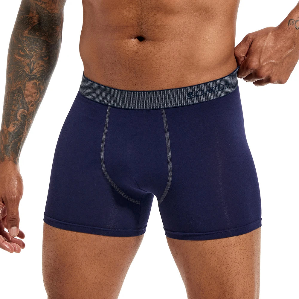 Brand Underwear Men Boxer Shorts For Men Panties Boxershorts Long Underpants Natural Cotton High Quality sexy homme hot calecon
