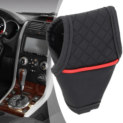 1pc Car Gear Shift Cover PU Leather Shift Lever Cover Gearbox Shifter Knob Protector Automobiles Interior Accessories