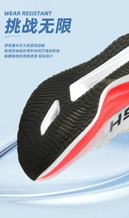 Marathon Cushion Carbon Plate Sports Running Shoes Men Breathable Lightweight Women Comfortable Nonskid Speciality Sneakers 45