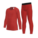 Winter Sports Suit for Children Quick Drying Thermal Underwear Boys Girls Compression Sportswear for Basketball Football