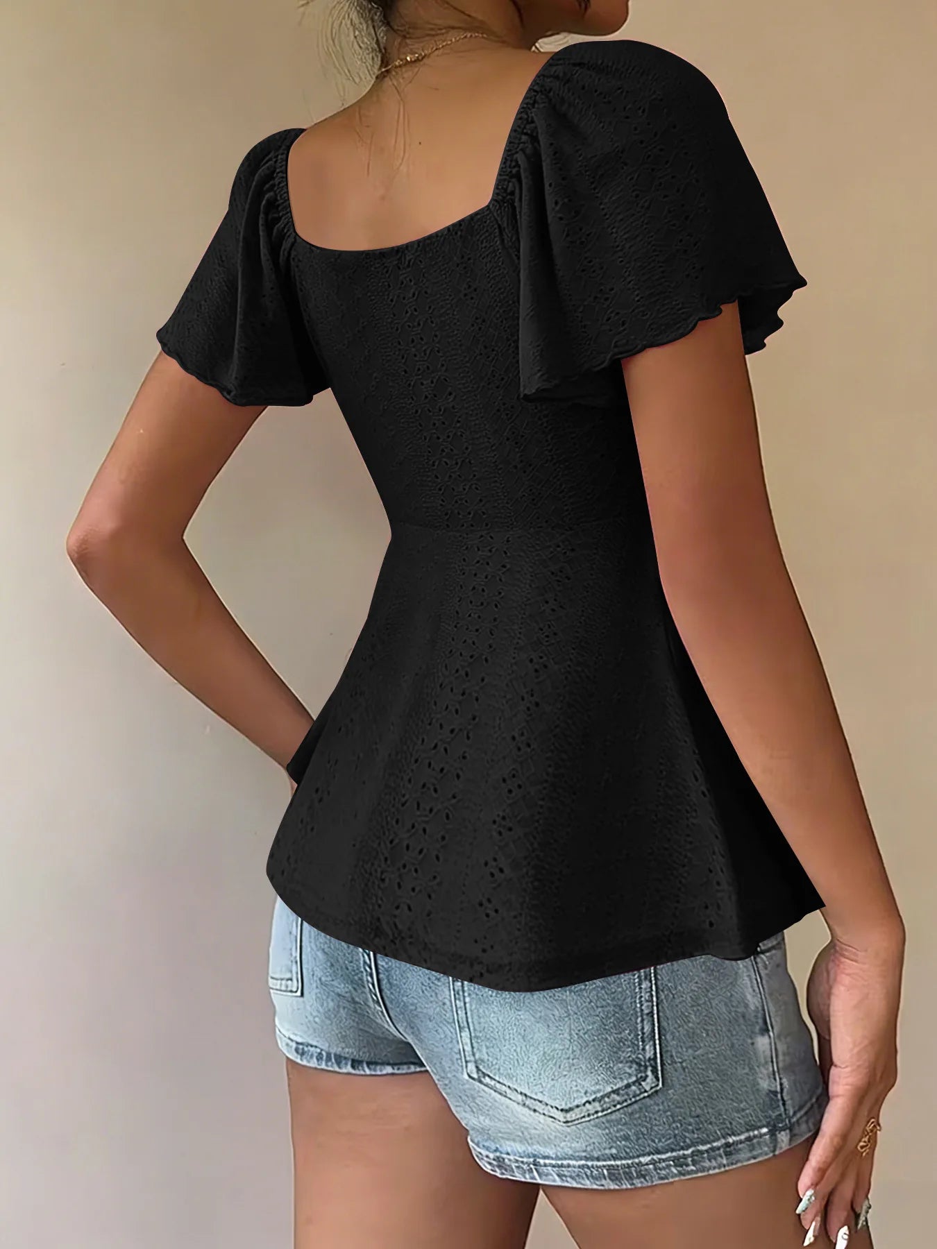 2026 Women Y2k Summer Tops V-Neck Drawstring Sexy Lace Up Short Sleeve Solid Color Shirts Female Elegant Casual Fashion Blouses