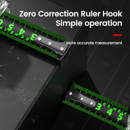 1PCS Self Locking Steel Tape Measuring Tool High-Precision Laser Inkjet Code Box Ruler Measure Fluorescent Widened Meter Ruler