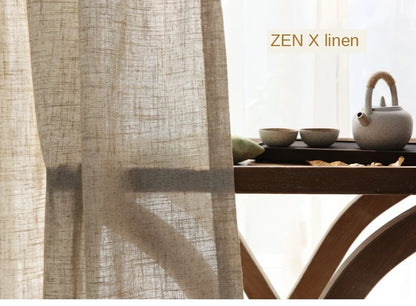 Japanese cotton linen sheer curtains for bedroom living room curtains for study curtain living room set plan curtain tulle